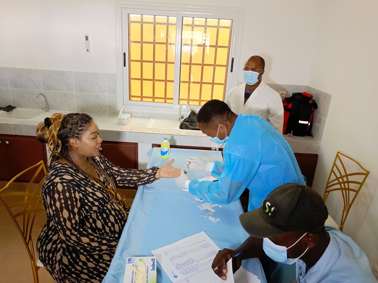 1,000 malaria screening kits from Maurel & Prom Gabon in Port-Gentillais –