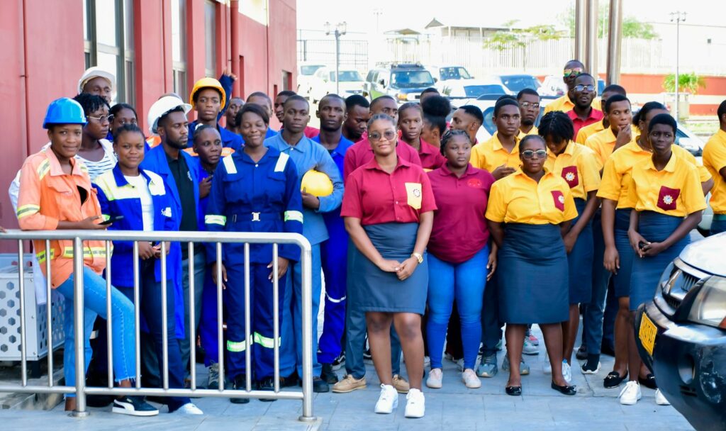 Quelques étudiants du Centre international multisectoriel d’enseignement et de formation professionnelle de Nkok © Gabonactu.com