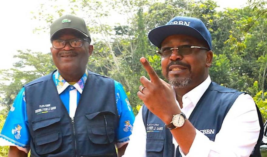 Gabonactu.com / Alain Claude Bilie By Nze et Eric Joël Bekalé (à gauche) / Gabonactu.com