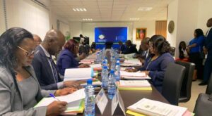 Quelques membres du comité de rédaction de l’avoir projet de loi sur le redécoupage électoral © Gabonactu.com