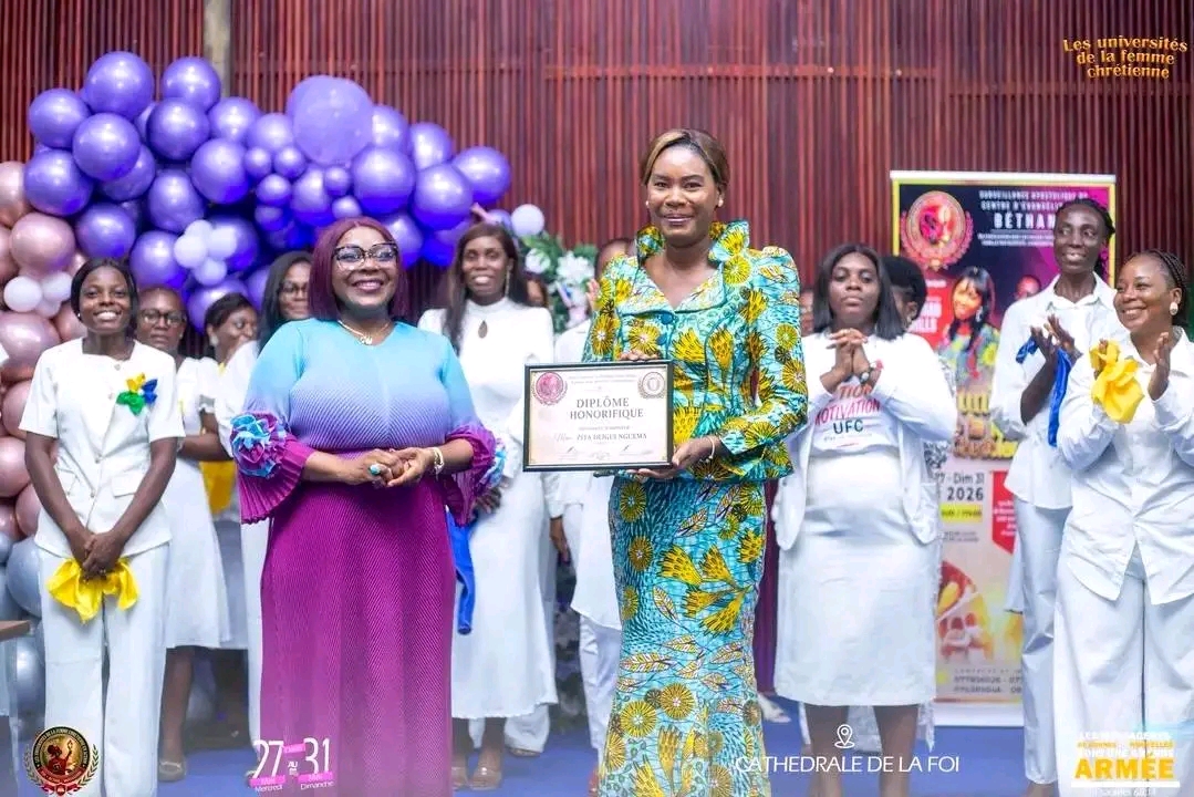 Gabon : Zita Oligui Nguema élevée au rang de Présidente d’Honneur des Universités de la Femme Chrétienne -