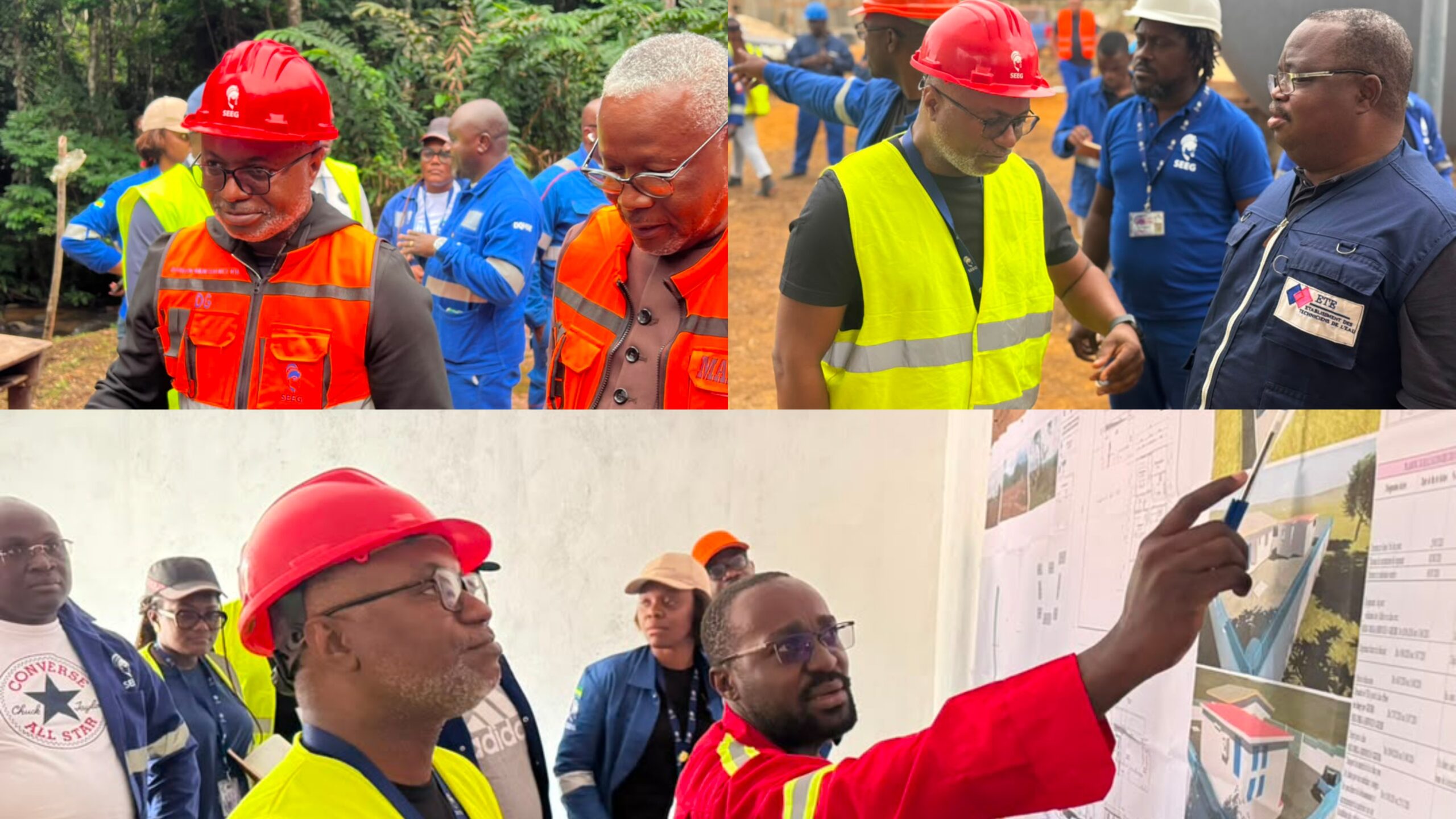 Interconnexion Gabon–Guinée équatoriale : la SEEG inspecte l'avancée des travaux -