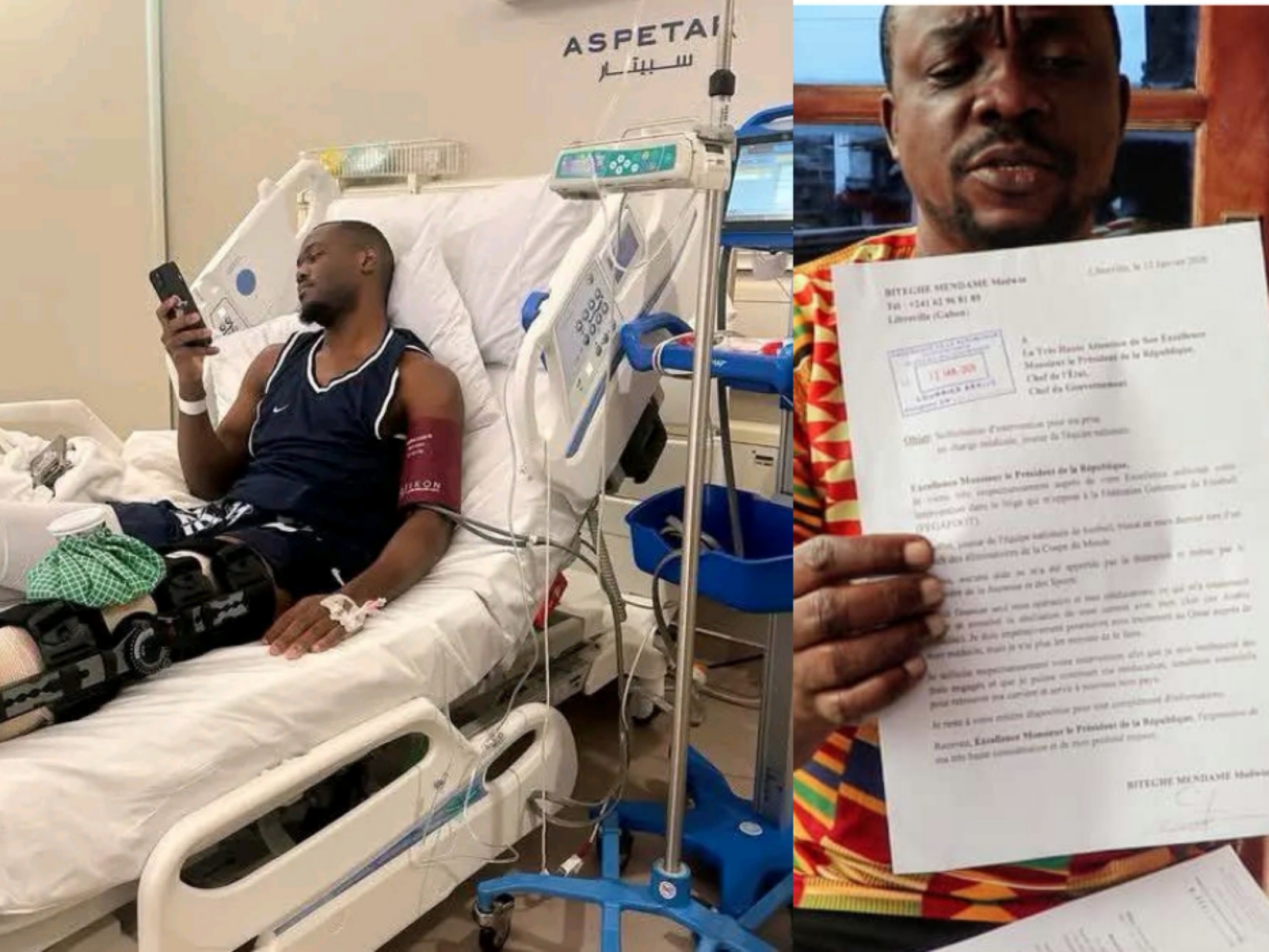 FEGAFOOT : le père de Medvin Bitegué dénonce un abandon après la bles de son fils -