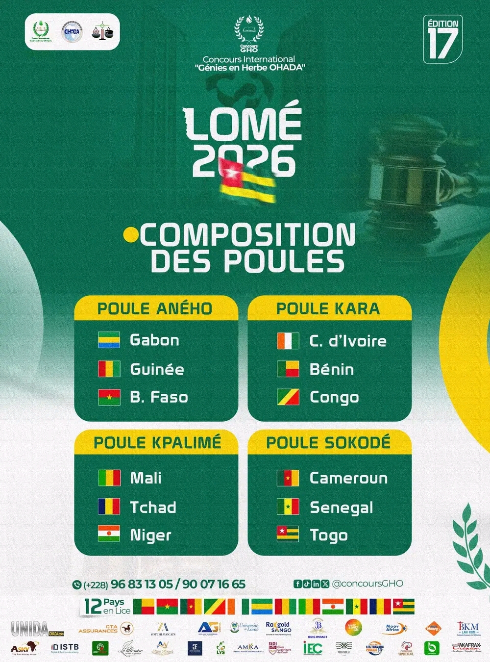 Génies en Herbe OHADA : le Gabon dans la poule de Lomé -