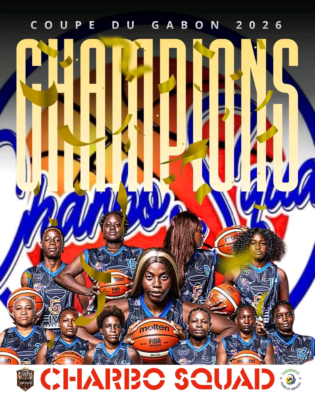 Charbo Squad Wins Gabon Women's Basketball Title for 2025-2026
